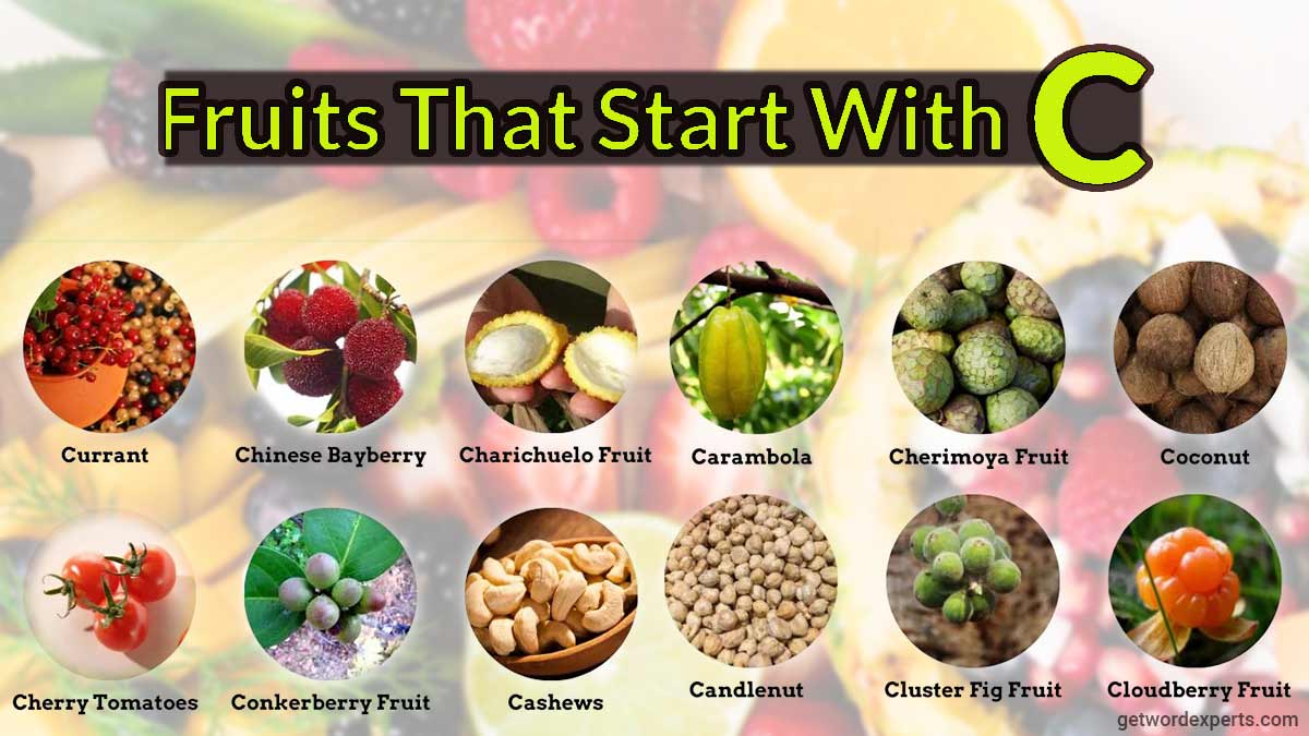 fruits that start with c