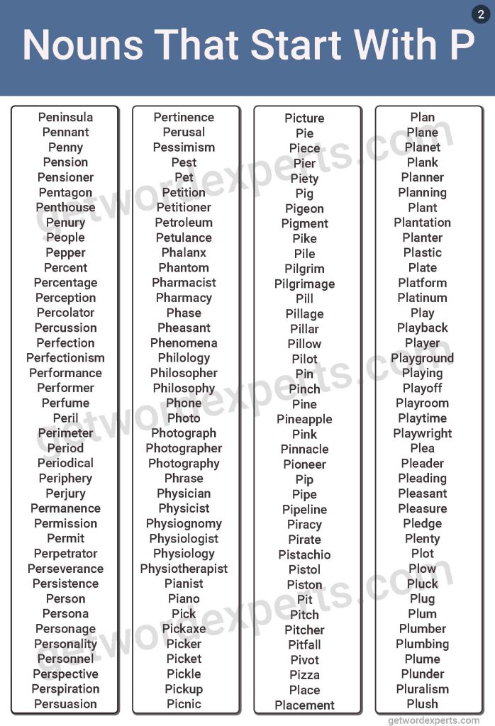 Nouns That Start With P-Image 2