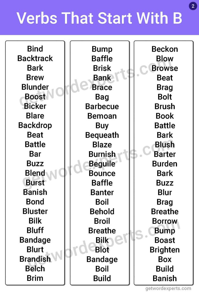 verbs that start with b-image 2