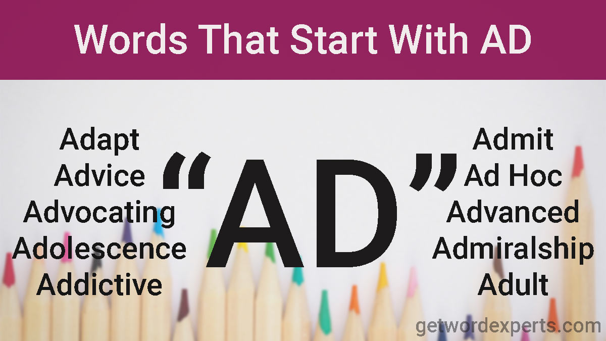 words that start with ad