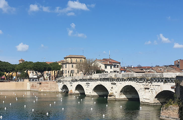 Rimini, Bridge, Italy