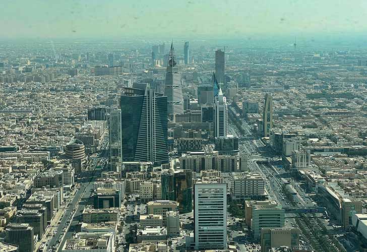 riyadh, A foggy morning view of Riyadh, Saudi Arabia